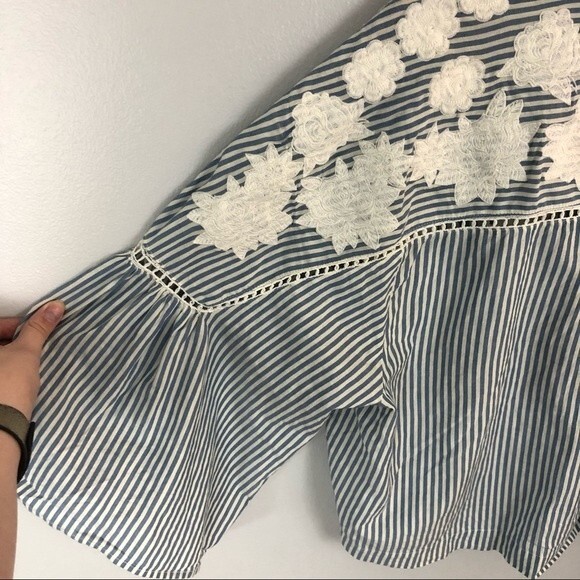 Free People Liya Embroidered Blouse Size Small - Picture 11 of 14